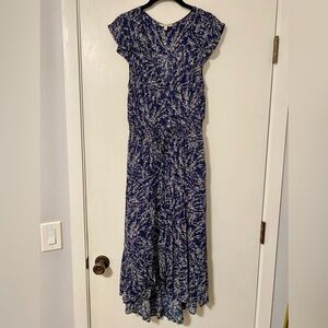 Lucky Brand Navy and White Floral Dress